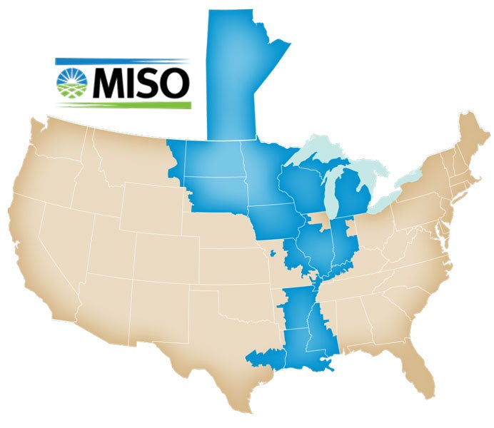 The portion of the electric grid that serves EnerStar is controlled by MISO.